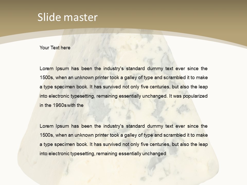 Gourmet Isolated Nobody PowerPoint Template