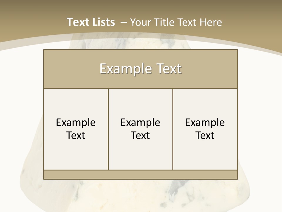 Gourmet Isolated Nobody PowerPoint Template