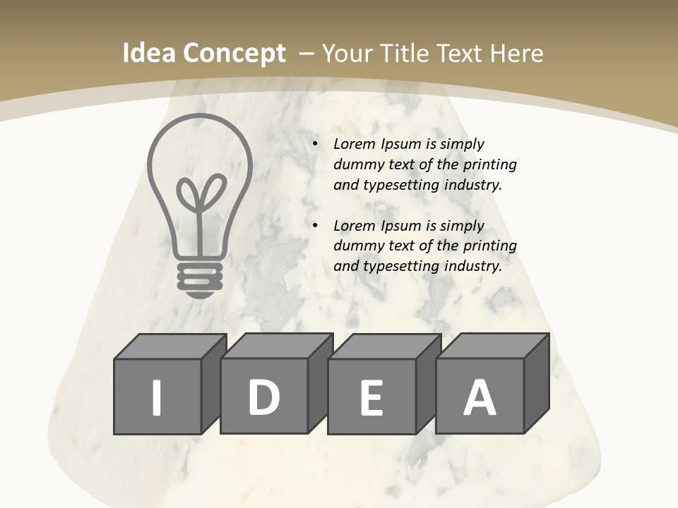 Gourmet Isolated Nobody PowerPoint Template