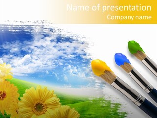 Enamel Cloud Can PowerPoint Template