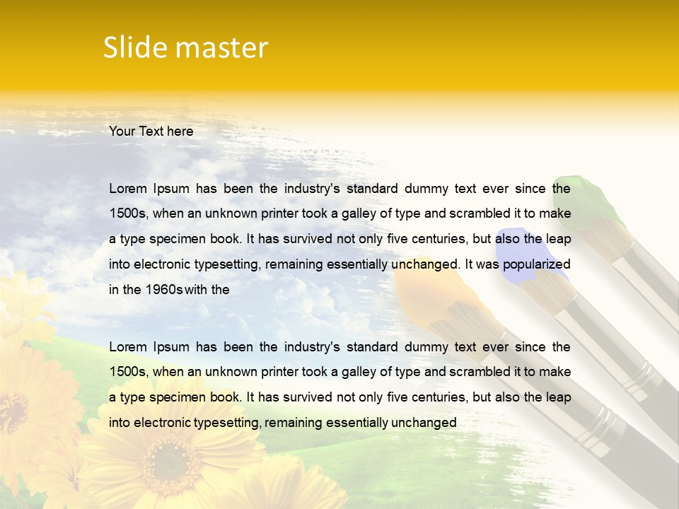 Enamel Cloud Can PowerPoint Template