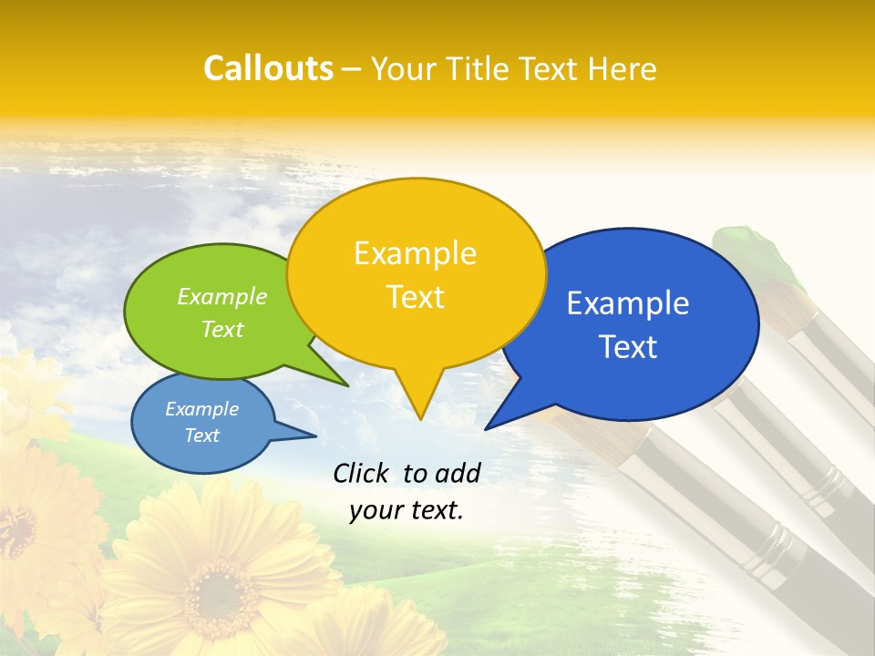 Enamel Cloud Can PowerPoint Template