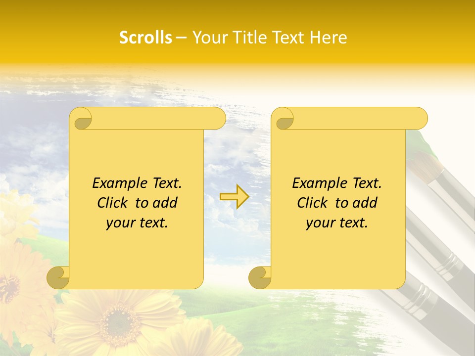 Enamel Cloud Can PowerPoint Template