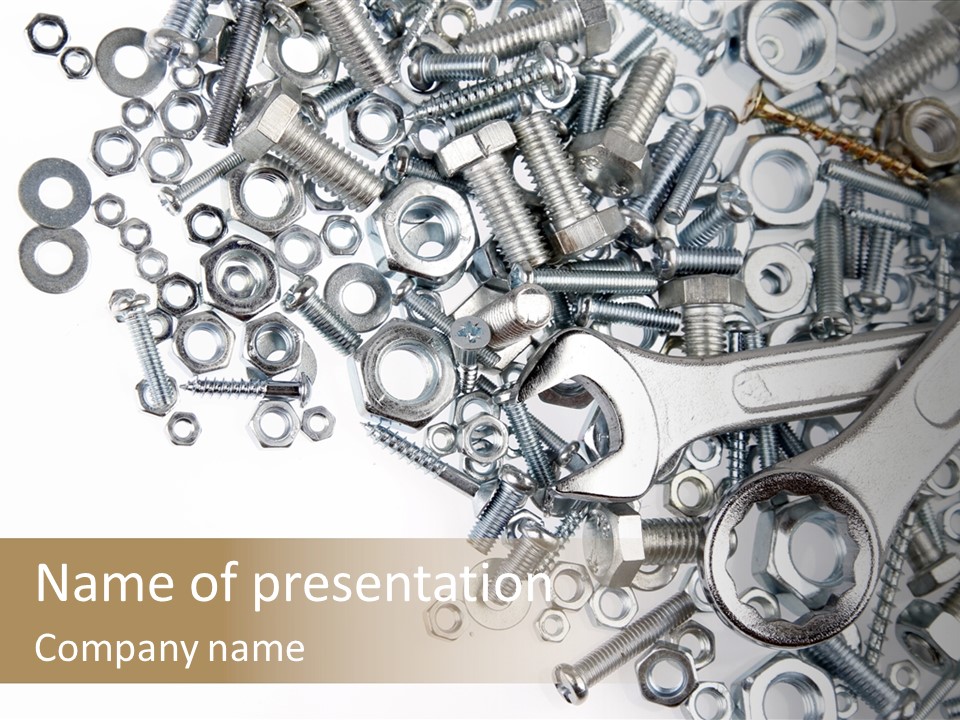 Background Construction Hardware PowerPoint Template