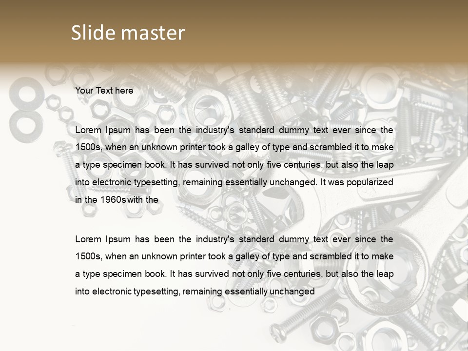 Background Construction Hardware PowerPoint Template