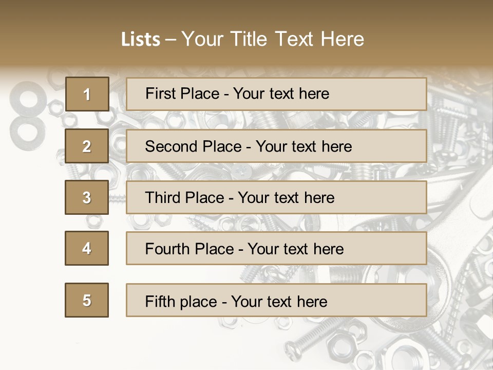 Background Construction Hardware PowerPoint Template