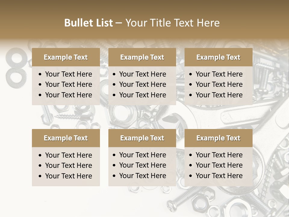 Background Construction Hardware PowerPoint Template