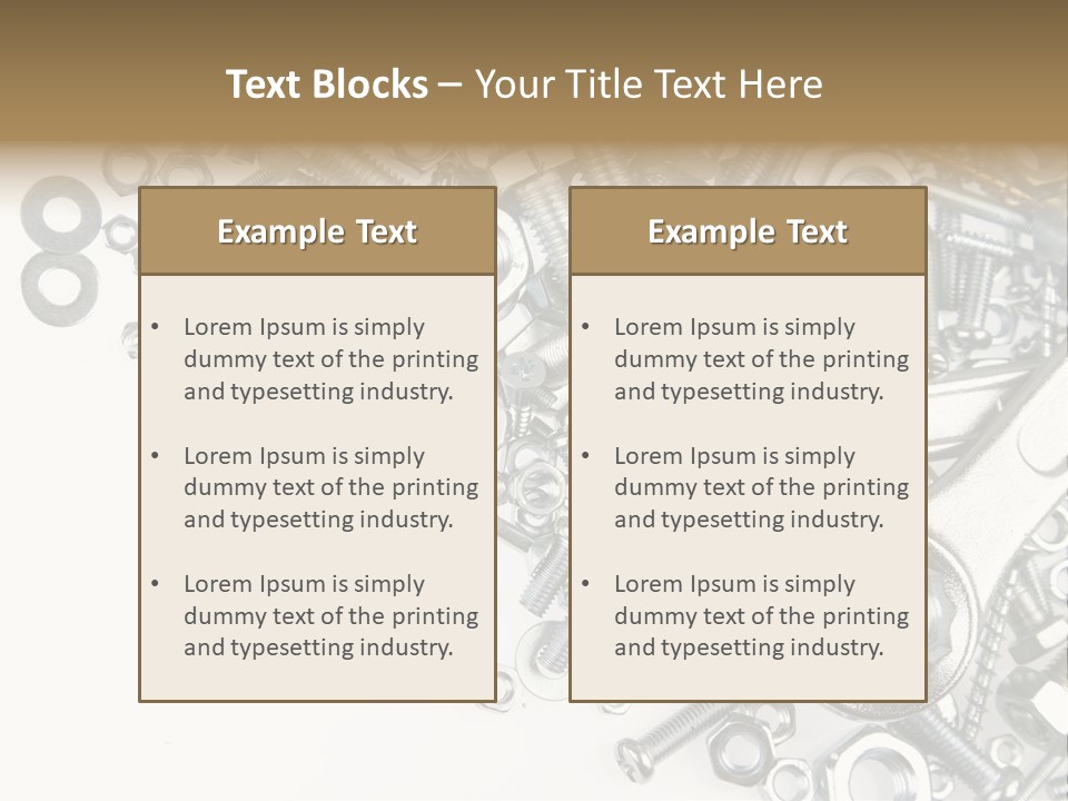 Background Construction Hardware PowerPoint Template