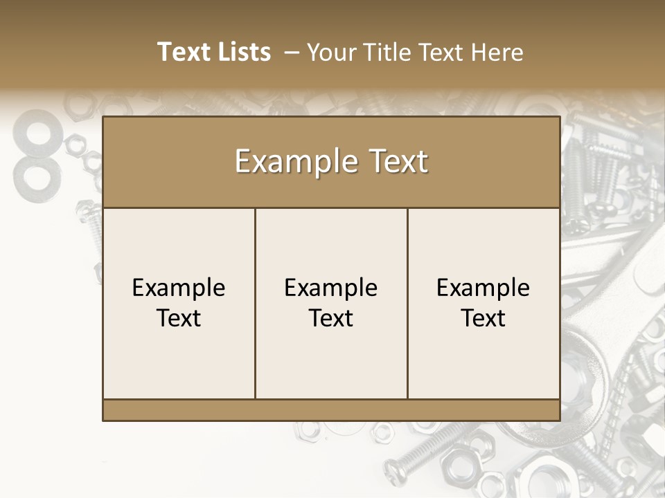 Background Construction Hardware PowerPoint Template