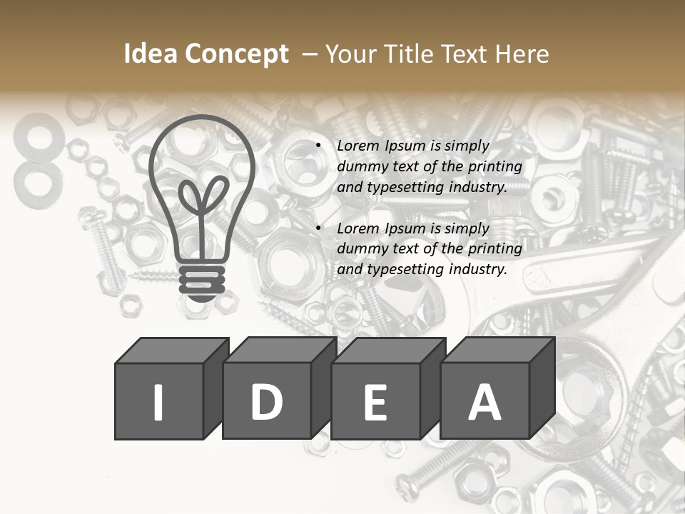 Background Construction Hardware PowerPoint Template