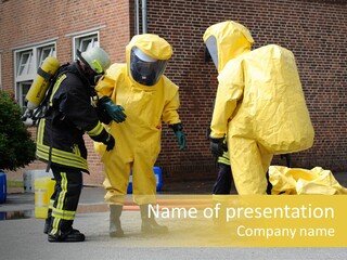 Chemist Toxic Firefighter PowerPoint Template