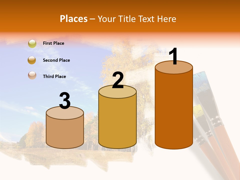 Colour Chrome Leaf PowerPoint Template