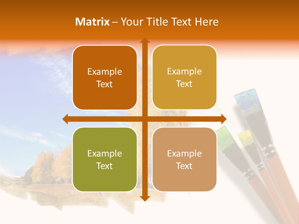 Colour Chrome Leaf PowerPoint Template