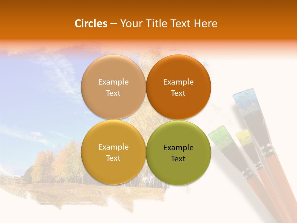 Colour Chrome Leaf PowerPoint Template