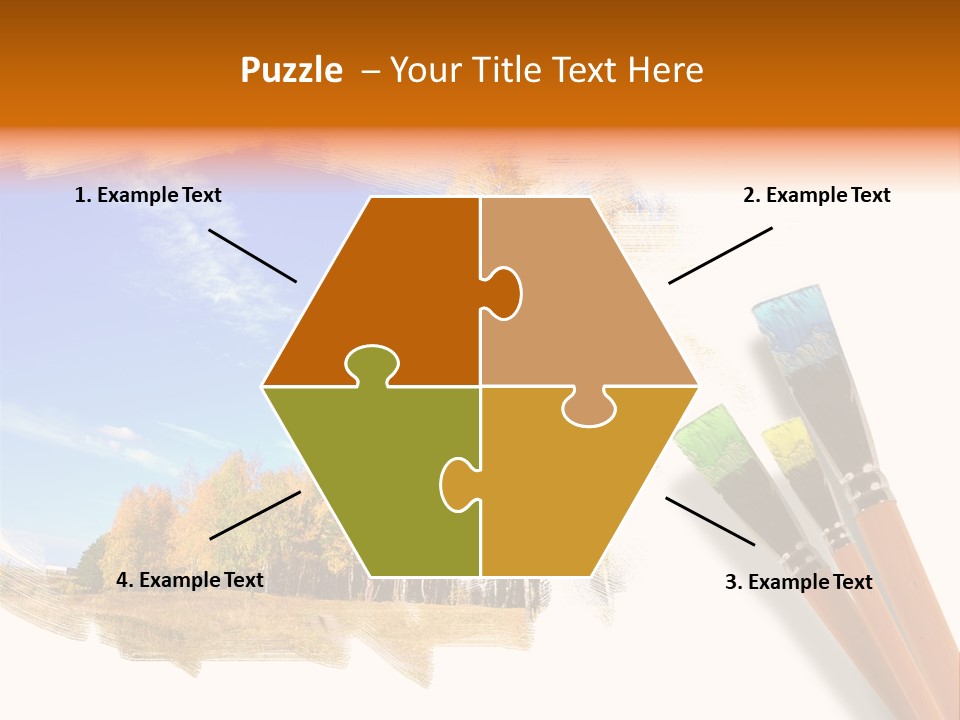 Colour Chrome Leaf PowerPoint Template