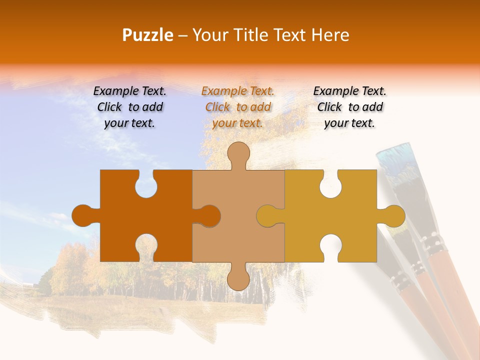 Colour Chrome Leaf PowerPoint Template