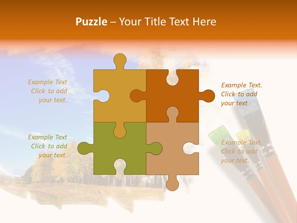 Colour Chrome Leaf PowerPoint Template