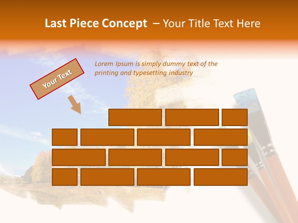 Colour Chrome Leaf PowerPoint Template