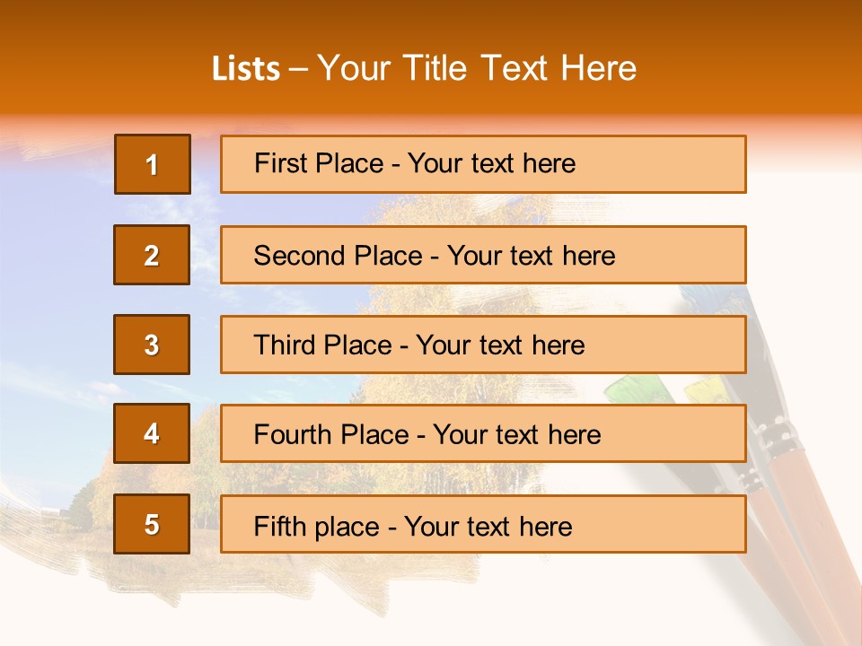 Colour Chrome Leaf PowerPoint Template