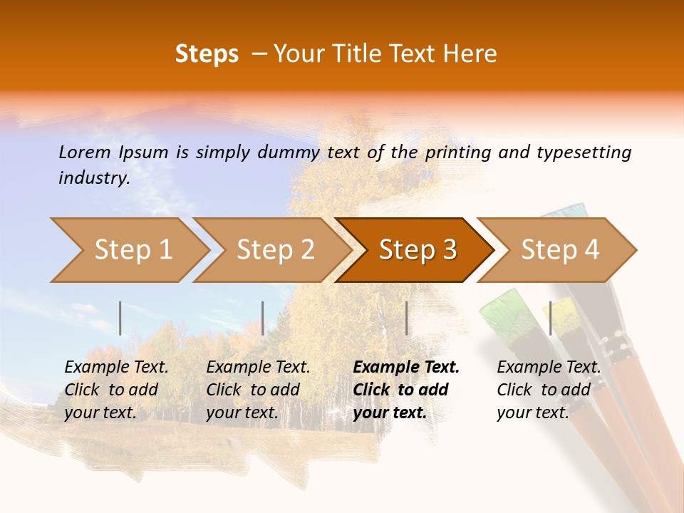 Colour Chrome Leaf PowerPoint Template