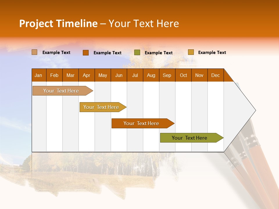 Colour Chrome Leaf PowerPoint Template