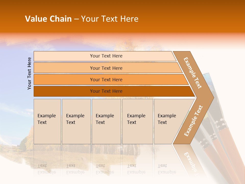 Colour Chrome Leaf PowerPoint Template