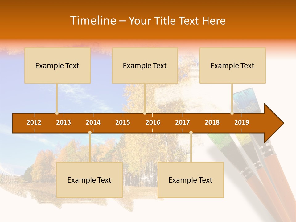 Colour Chrome Leaf PowerPoint Template