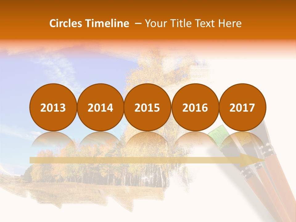 Colour Chrome Leaf PowerPoint Template