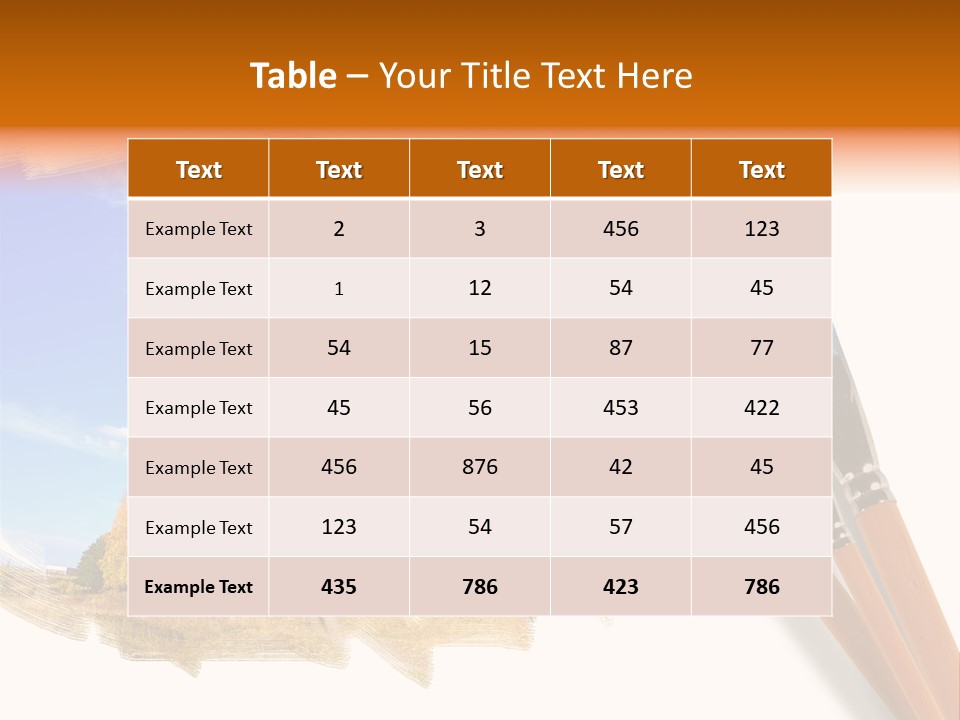 Colour Chrome Leaf PowerPoint Template