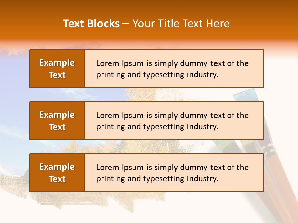 Colour Chrome Leaf PowerPoint Template