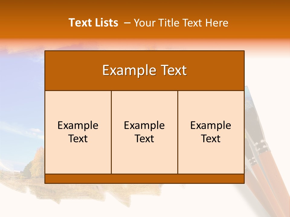 Colour Chrome Leaf PowerPoint Template