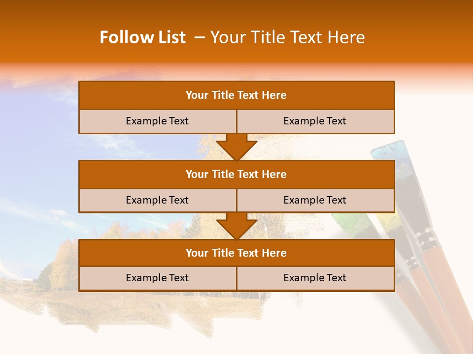 Colour Chrome Leaf PowerPoint Template