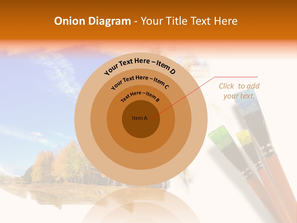 Colour Chrome Leaf PowerPoint Template