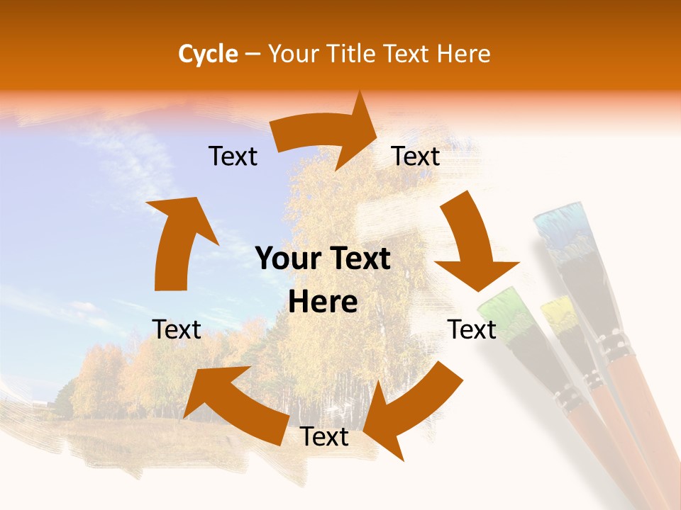 Colour Chrome Leaf PowerPoint Template