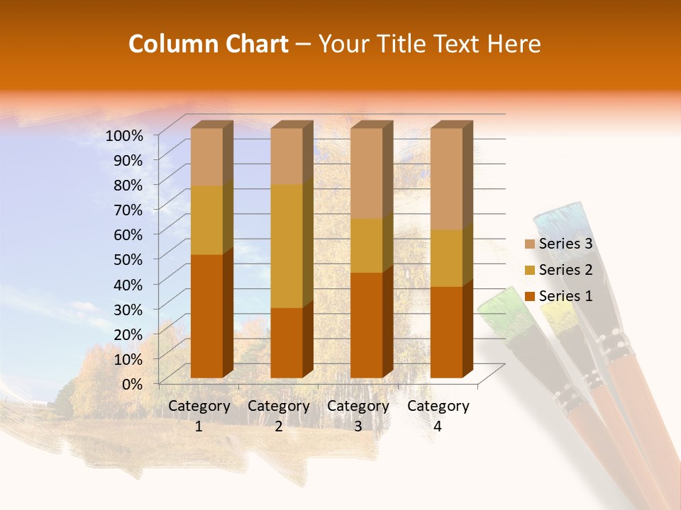 Colour Chrome Leaf PowerPoint Template