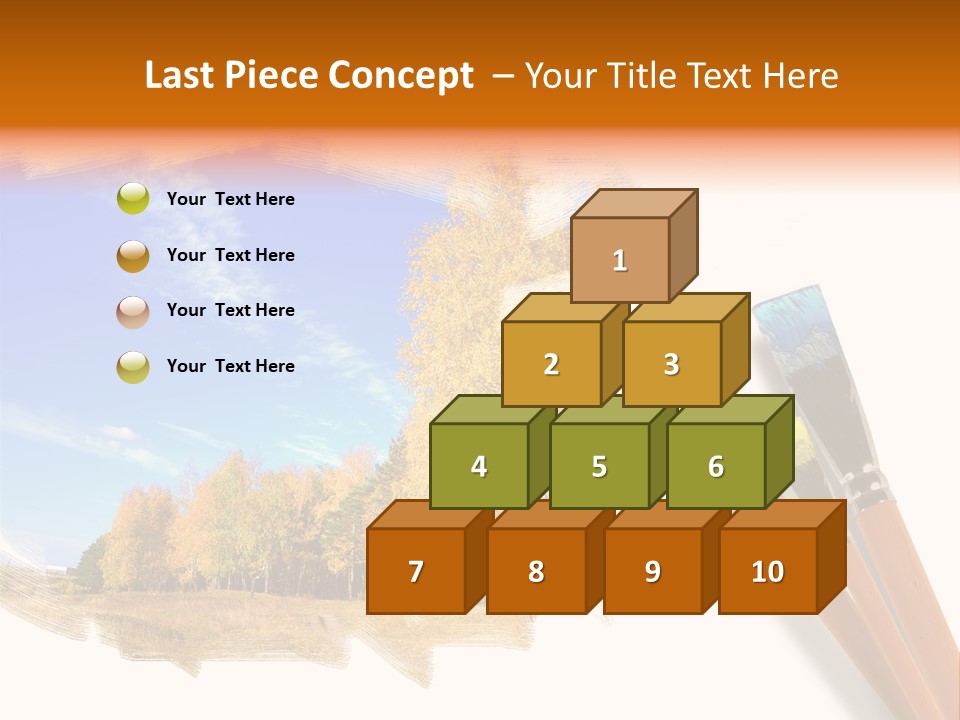 Colour Chrome Leaf PowerPoint Template