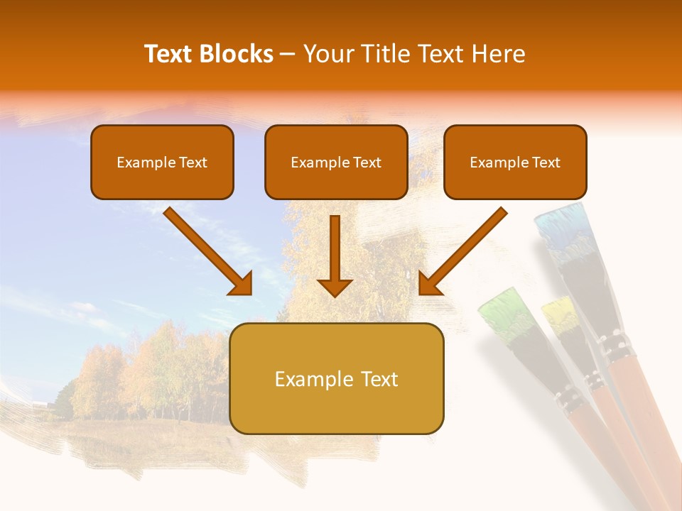 Colour Chrome Leaf PowerPoint Template