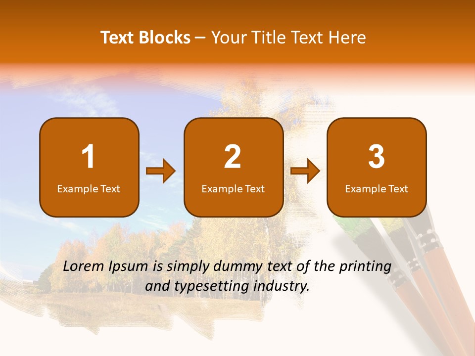 Colour Chrome Leaf PowerPoint Template