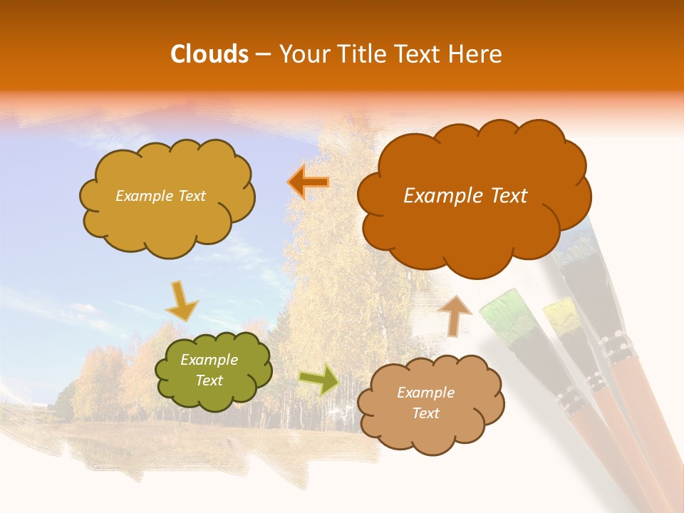 Colour Chrome Leaf PowerPoint Template