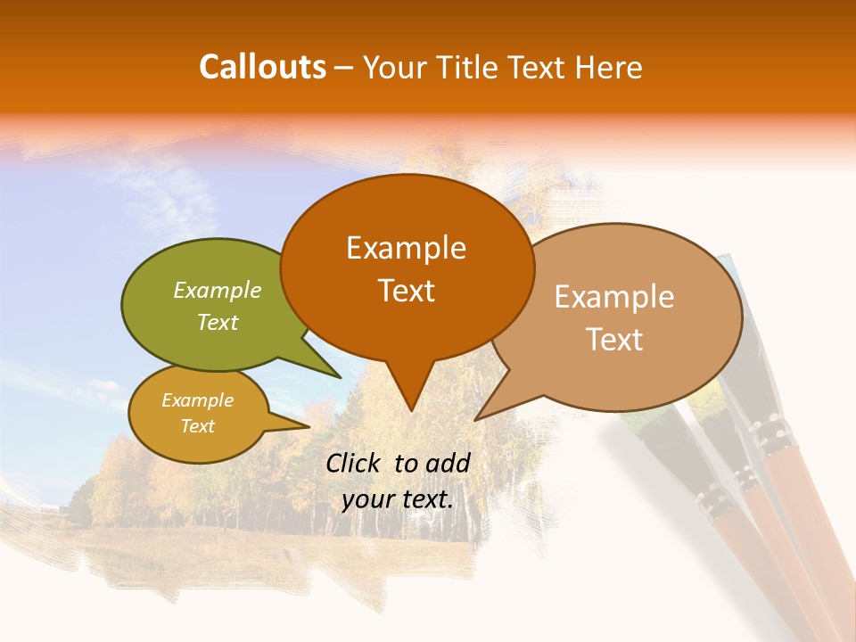 Colour Chrome Leaf PowerPoint Template