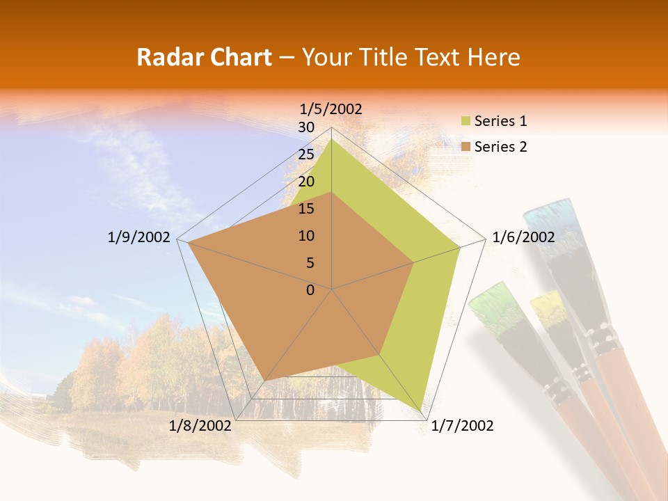 Colour Chrome Leaf PowerPoint Template