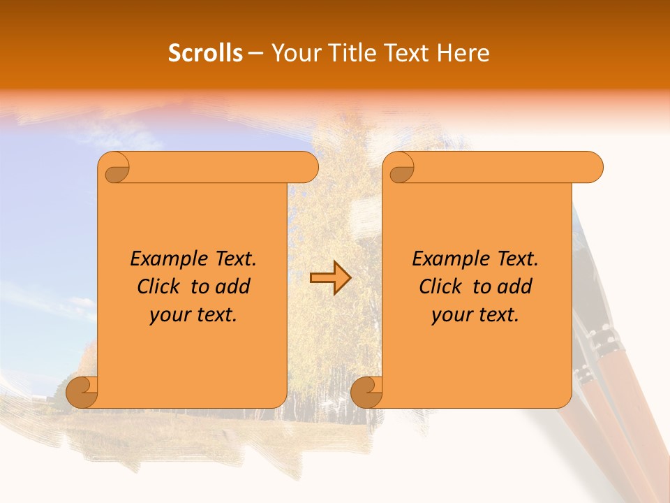 Colour Chrome Leaf PowerPoint Template