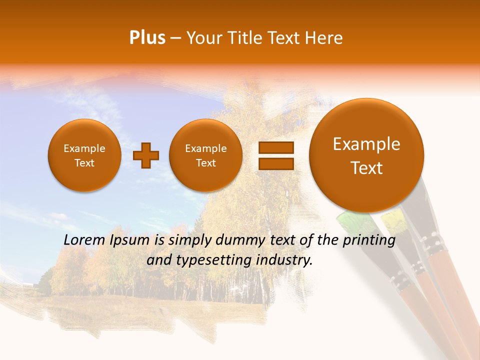 Colour Chrome Leaf PowerPoint Template