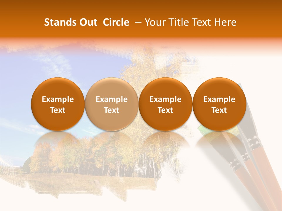 Colour Chrome Leaf PowerPoint Template