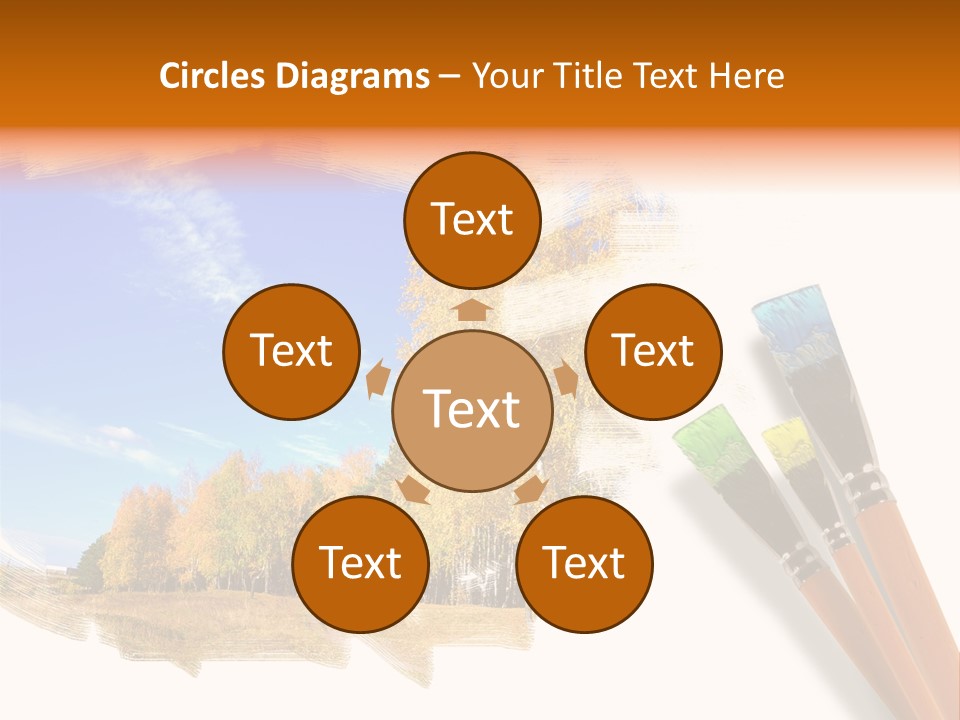 Colour Chrome Leaf PowerPoint Template