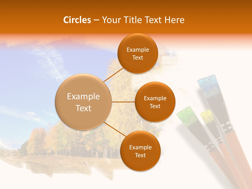 Colour Chrome Leaf PowerPoint Template