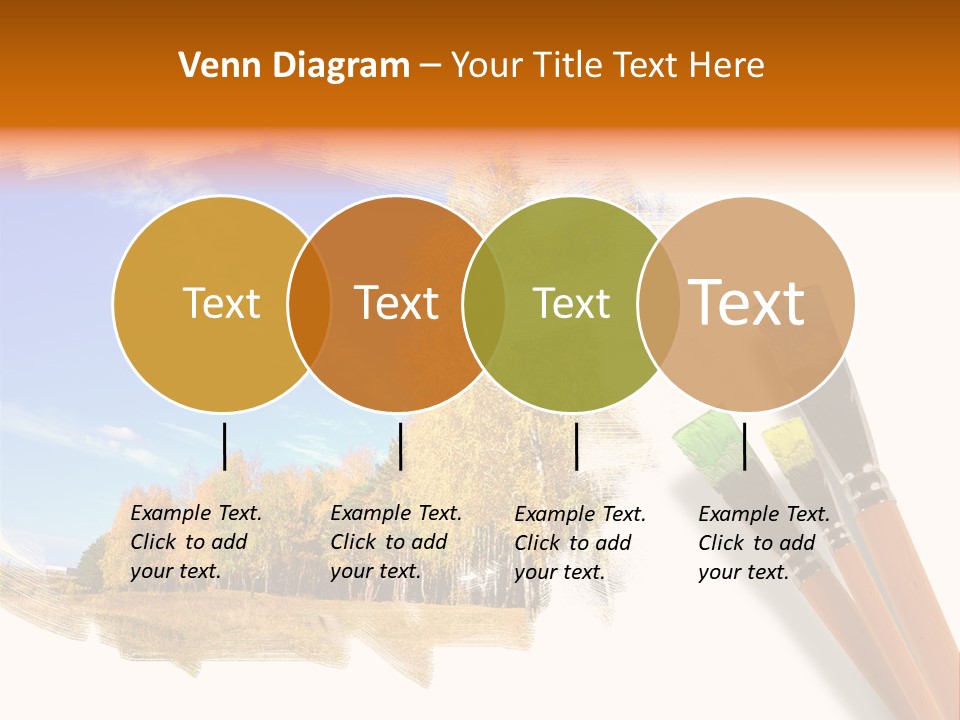 Colour Chrome Leaf PowerPoint Template