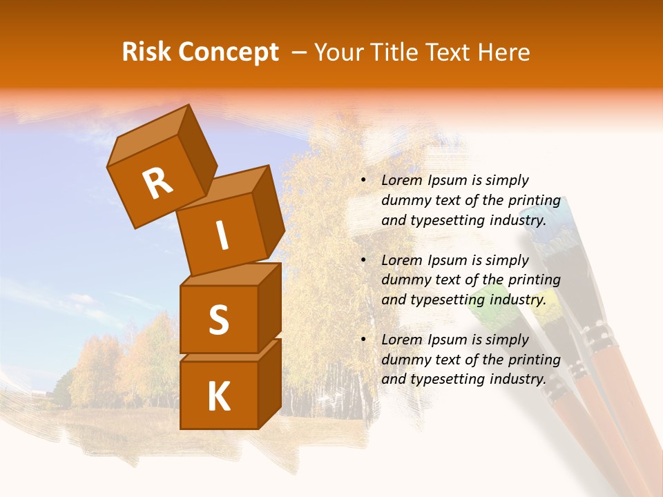 Colour Chrome Leaf PowerPoint Template