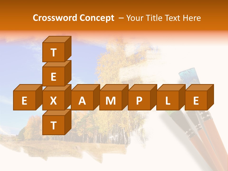 Colour Chrome Leaf PowerPoint Template