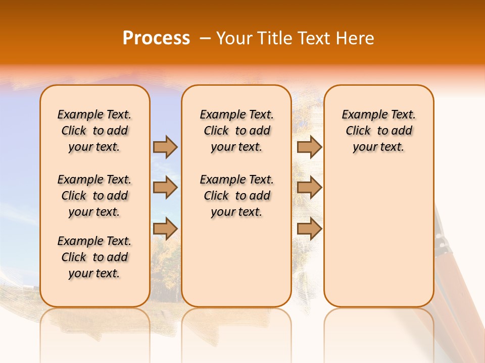 Colour Chrome Leaf PowerPoint Template